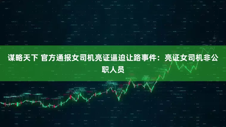 谋略天下 官方通报女司机亮证逼迫让路事件：亮证女司机非公职人员