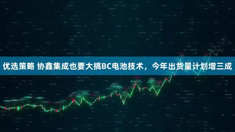 优选策略 协鑫集成也要大搞BC电池技术，今年出货量计划增三成